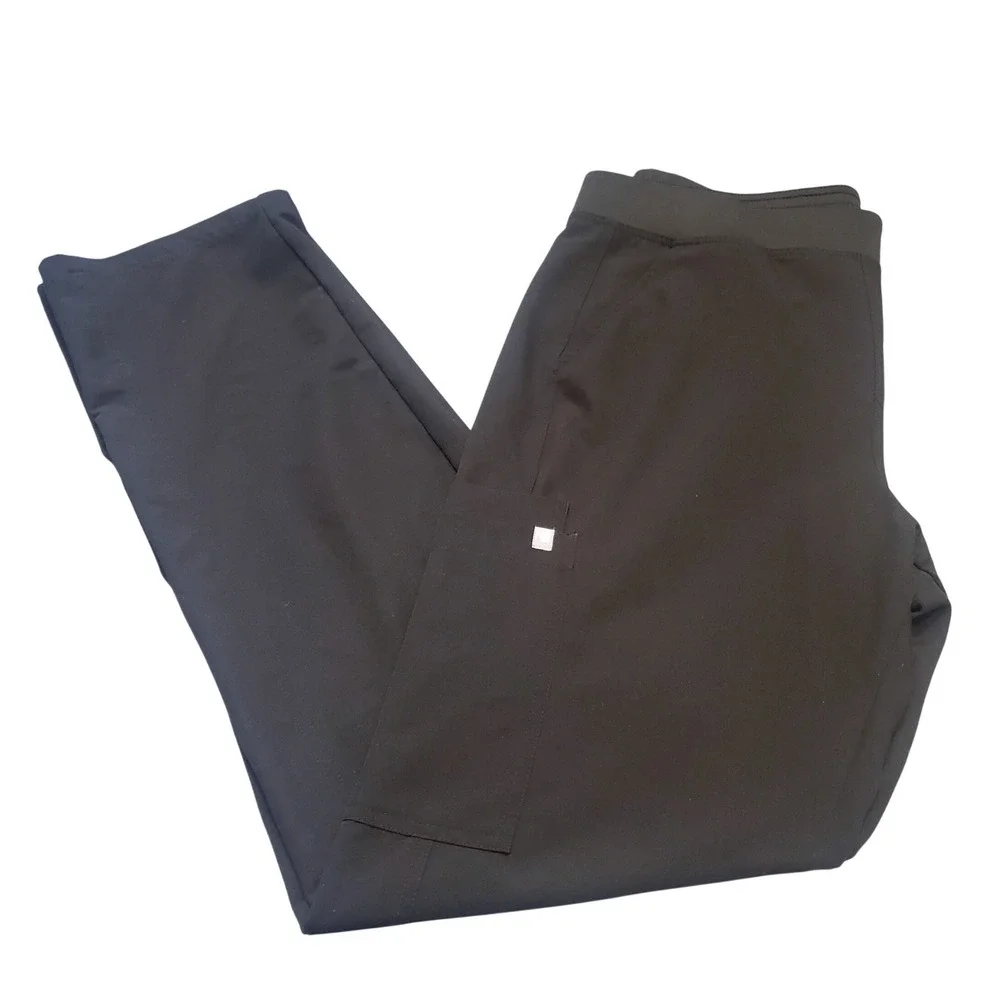 FIGS Men's Axim Cargo Scrub Pants L/T Large Tall Black Technical Collection